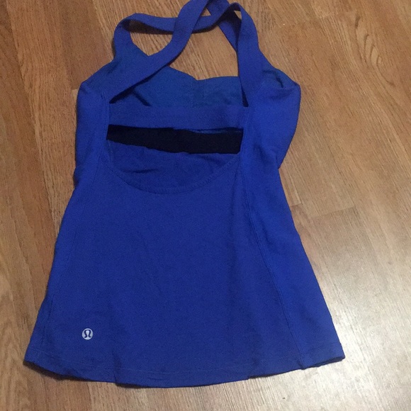 Royal Blue Lululemon workout top - Picture 1 of 5